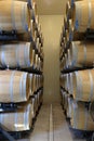 Wine casks at a Virginia winery Royalty Free Stock Photo