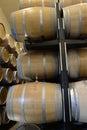 Wine casks at a Virginia winery Royalty Free Stock Photo