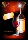 Wine Catalog Flayer background Royalty Free Stock Photo