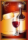 Wine Catalog Flayer background Royalty Free Stock Photo