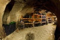 wine cellar, Bily sklep rodiny Adamkovy, Chvalovice, Czech Repub Royalty Free Stock Photo