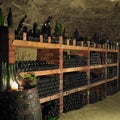 wine cellar, Bily sklep rodiny Adamkovy, Chvalovice, Czech Repub Royalty Free Stock Photo