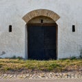 Wine cellar door entrance detail in Prellenkirchen, Austria Royalty Free Stock Photo