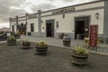 Wine cellar of La Geria on Lanzarote island, Spain