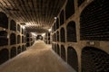 The wine cellar in miledtii mici winery