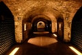 Wine cellar of an old champagne winery in Epernay