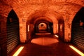 Wine cellar of an old champagne winery in Epernay