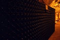 Wine cellar of an old champagne winery in Epernay