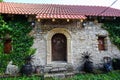 Wine cellars in old rustic vintage houses in Rajacke pimnice near the village Rajac