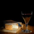 Wine and cheese Royalty Free Stock Photo