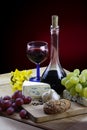 Wine and cheese Royalty Free Stock Photo