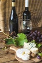 Wine and cheese concept. Royalty Free Stock Photo