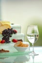 Wine and Cheese Table Royalty Free Stock Photo