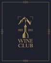 Wine club label