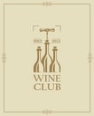 Wine club label