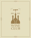 Wine club label