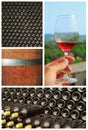 Wine collage.
