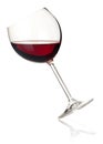 Wine collection - Red wine in falling glass Royalty Free Stock Photo