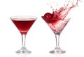 Wine collection - Splashing red wine in a glass. Royalty Free Stock Photo