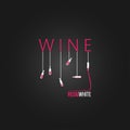 Wine concept design background