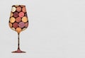Wine glass concept Royalty Free Stock Photo