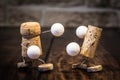 Wine cork figures, Concept Box fighting