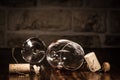 Wine cork figures, Concept men to get tipsy with wine
