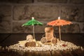 Wine cork figures, Concept Summer Holiday