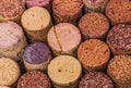 Wine cork pattern Royalty Free Stock Photo