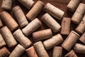 Wine cork stoppers background Royalty Free Stock Photo