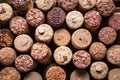 Wine cork stoppers background Royalty Free Stock Photo