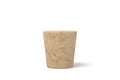 Wine cork tilted on a clean white background Royalty Free Stock Photo