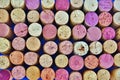 Wine corks arranged in a pattern. Royalty Free Stock Photo