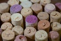 Wine corks. Background of corks from bottles Royalty Free Stock Photo