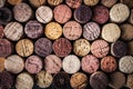 Wine corks background close-up Royalty Free Stock Photo
