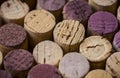 Wine corks background closeup macro image Royalty Free Stock Photo