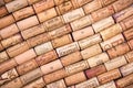 Wine corks background Royalty Free Stock Photo