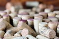 Wine corks. Background horizontaL Royalty Free Stock Photo