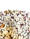 Wine Corks Background White Vertical Royalty Free Stock Photo