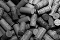 Wine Corks in Black and White Royalty Free Stock Photo