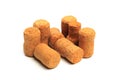 Wine corks isolated on white background Royalty Free Stock Photo