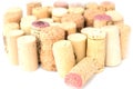 Wine corks isolated on white Royalty Free Stock Photo