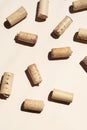 Wine corks monochrome composition Royalty Free Stock Photo