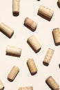 Wine corks monochrome composition Royalty Free Stock Photo