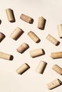 Wine corks monochrome composition Royalty Free Stock Photo