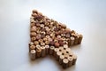 Wine corks mouse arrow icon