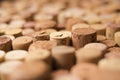 Wine corks texture background. Winery material texture