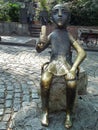 Wine drinker statue in the center of Tbilisi Royalty Free Stock Photo