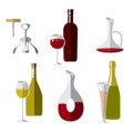 A set of wine drinking accesories