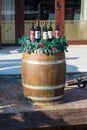 Wine exhibition in the streets of Melnik in Bulgaria Royalty Free Stock Photo